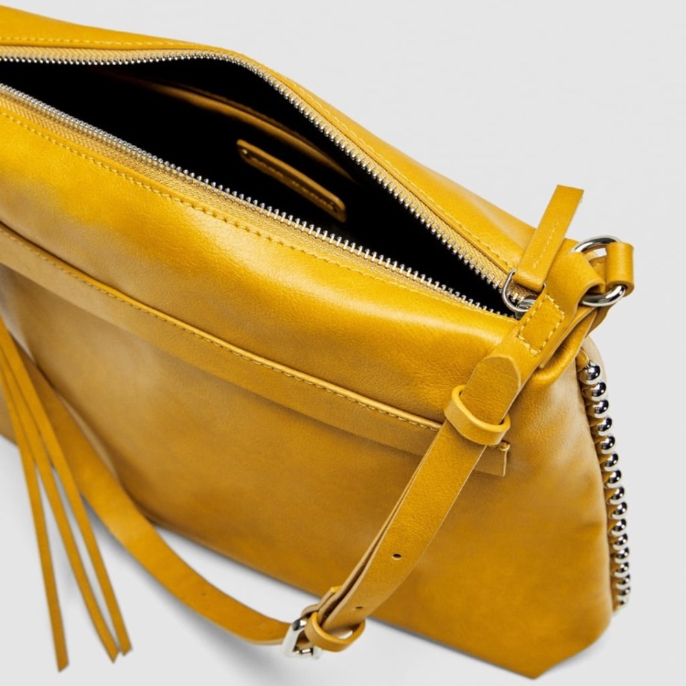 NWT • Zara • Studded Crossbody Bucket Bag - Picture 7 of 7